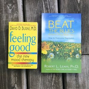 2 Paperback Self Help Books Depression New